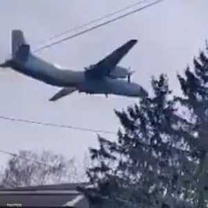 اللحظات الأخيرة للطائرة الاوكرانية