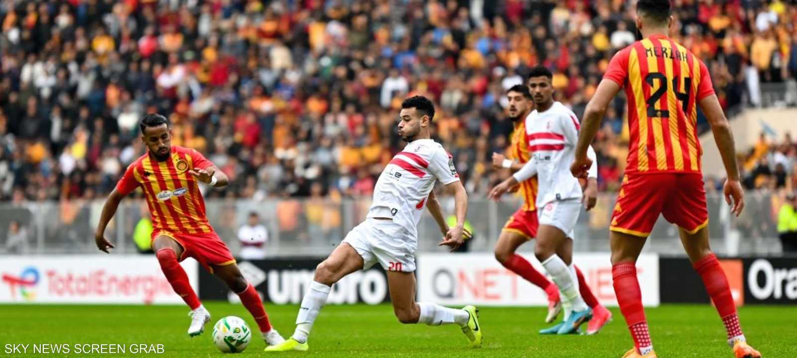 جانب من لقاء الترجي والزمالك