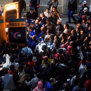 سيارات الإسعاف هرعت إلى مكان الحادثة