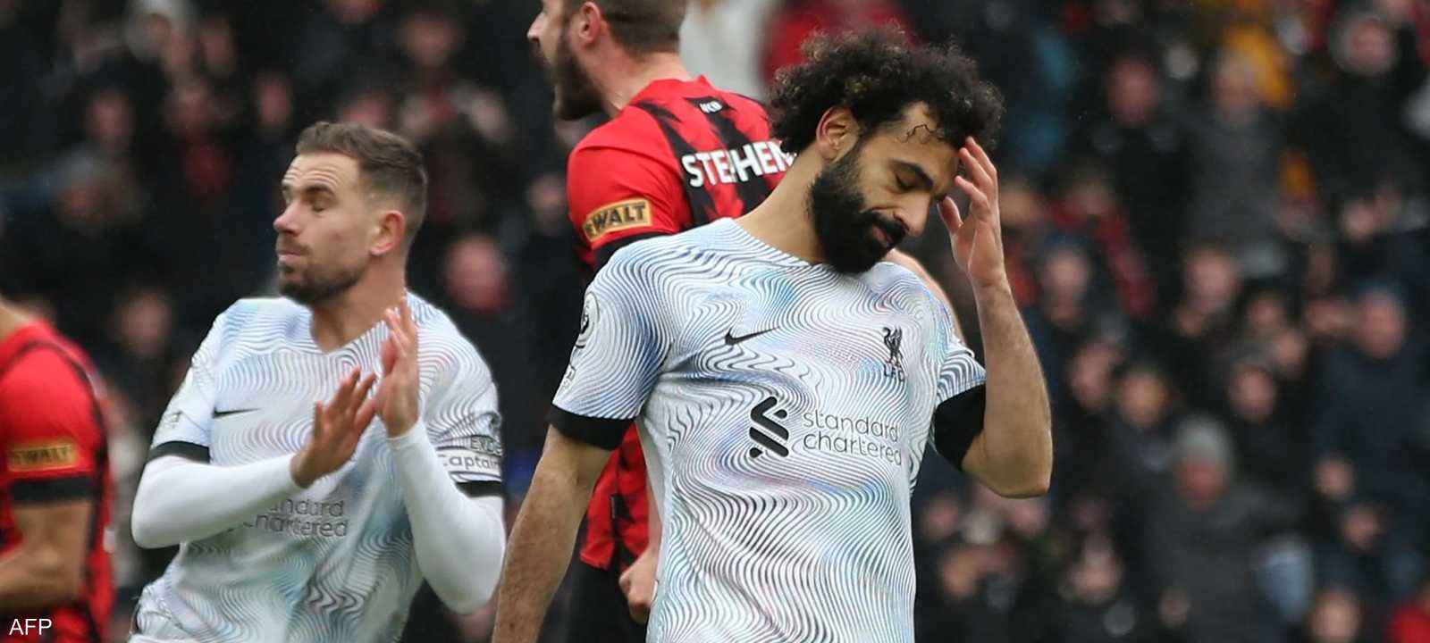 أهدر محمد صلاح ركلة جزاء في الشوط الثاني