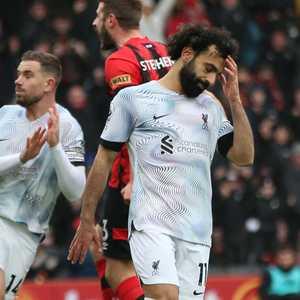 أهدر محمد صلاح ركلة جزاء في الشوط الثاني