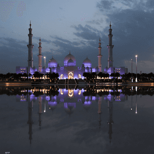 جامع الشيخ زايد في أبوظبي خلال شهر رمضان المبارك في 2018