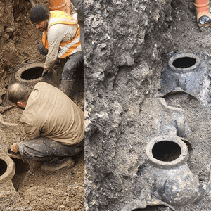 العثور على جرار فخارية أثرية في بلدة دوما اللبنانية