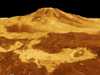 صورة بالحاسوب لجبل بركان مات مونس على سطح الزهرة
