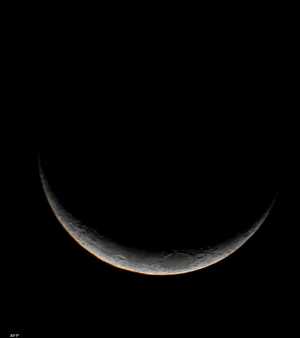 أول صور فلكية ترصد هلال رمضان