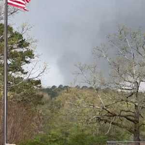 صورة للإعصار ليتل روك من مقطع فيديو