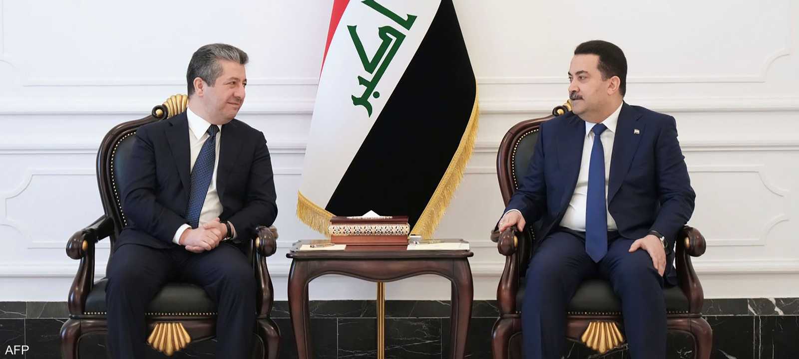 رئيس الوزراء العراقي ورئيس حكومة إقليم كردستان العراق