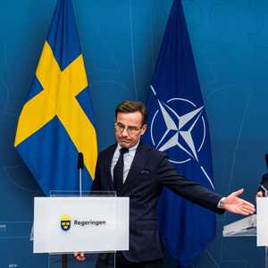 مؤتمر صحفي جمع الناتو بالسويد