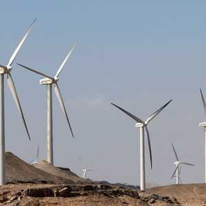 مزرعة لطاقة الرياح في مصر