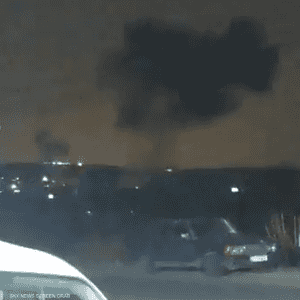 صورة متداولة للقصف على مخيم الرشيدية