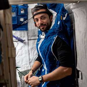 سلطان النيادي من داخل محطة الفضاء الدولية