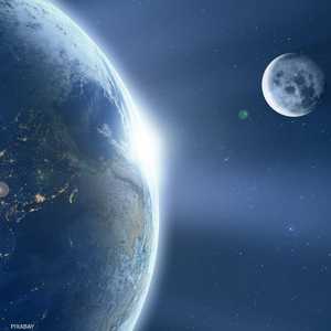 القمر يبتعد شيئا فشيئا عن الأرض