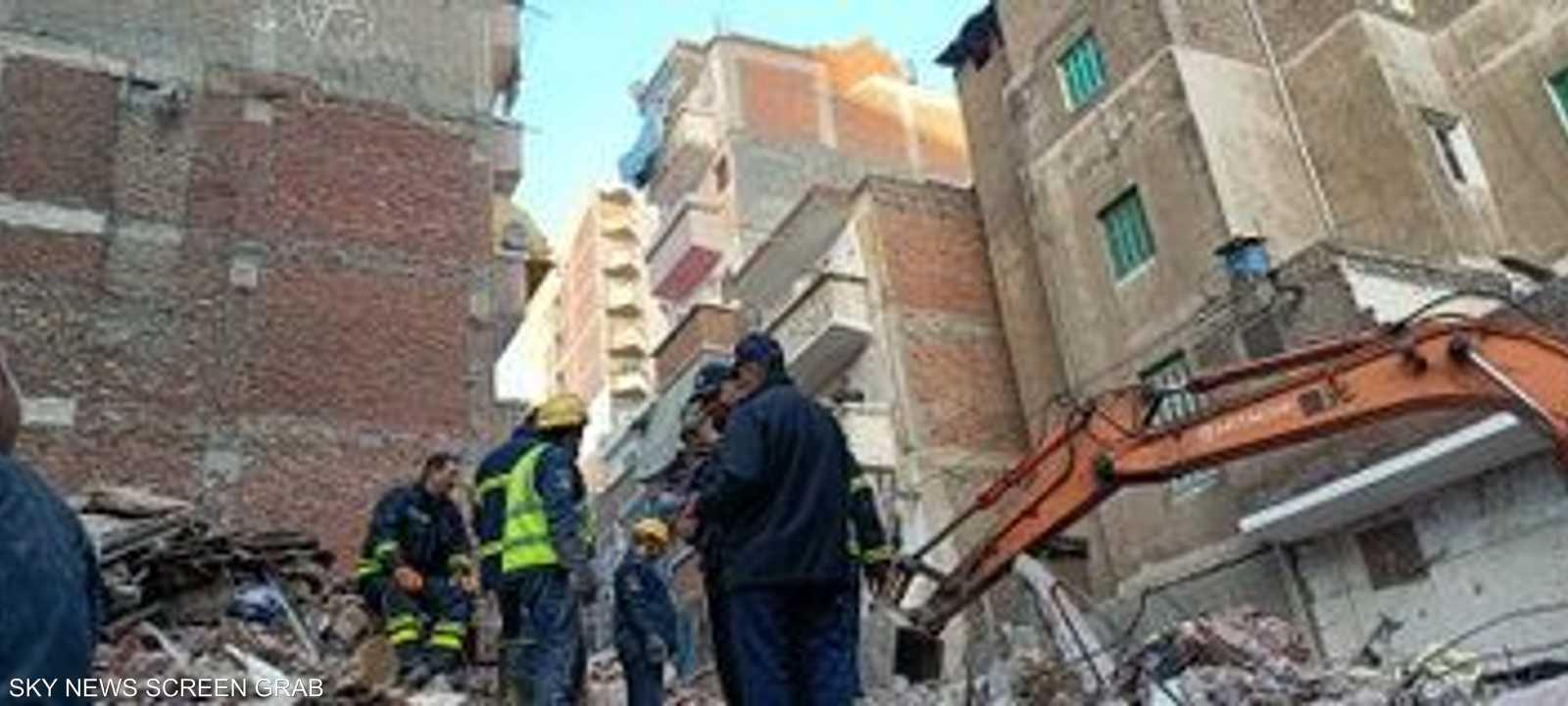 انهيار بناية الإسكندرية