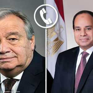 السيسي وغوتيرش يبحثان الأوضاع في السودان