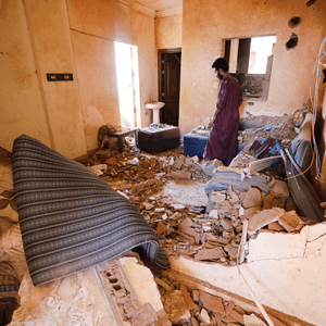 قصف طال المناطق السكنية في الخرطوم. 17- أبريل 2023