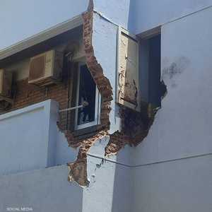 صورة متداولة لقصف تعرض له مستشفى ابن سينا