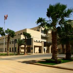 جانب من السفارة الأميركية في الخرطوم