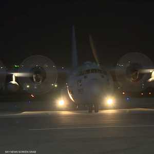 طائرة إجلاء أردنية تصل مطار ماركا العسكري في عمان