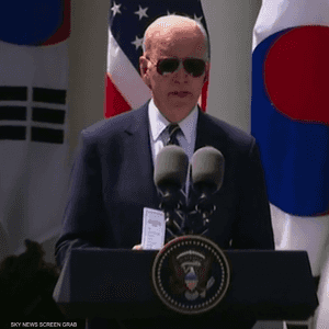 بايدن خلال المؤتمر الصحفي