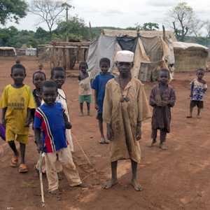 أطفال سودانيون لجأوا مع ذويهم إلى إفريقيا الوسطى. أرشيف