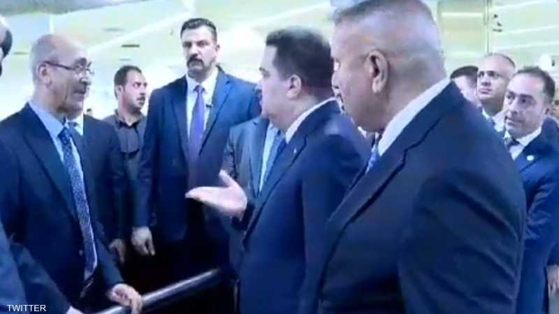 لقطة توبيخ شياع السوداني لمدير المطار