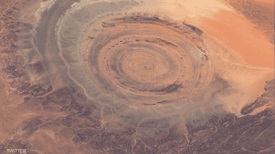 عين الصحراء أو قلب الريشات في موريتانيا