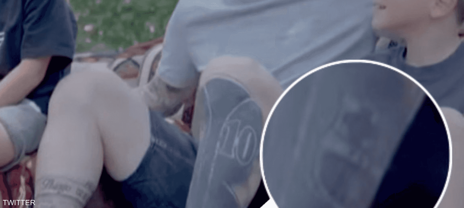 الوشم الجديد على ساق ميسي اليسرى