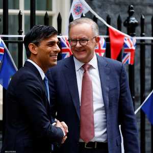 رئيس الوزراء الإسترالي مع نظيره البريطاني