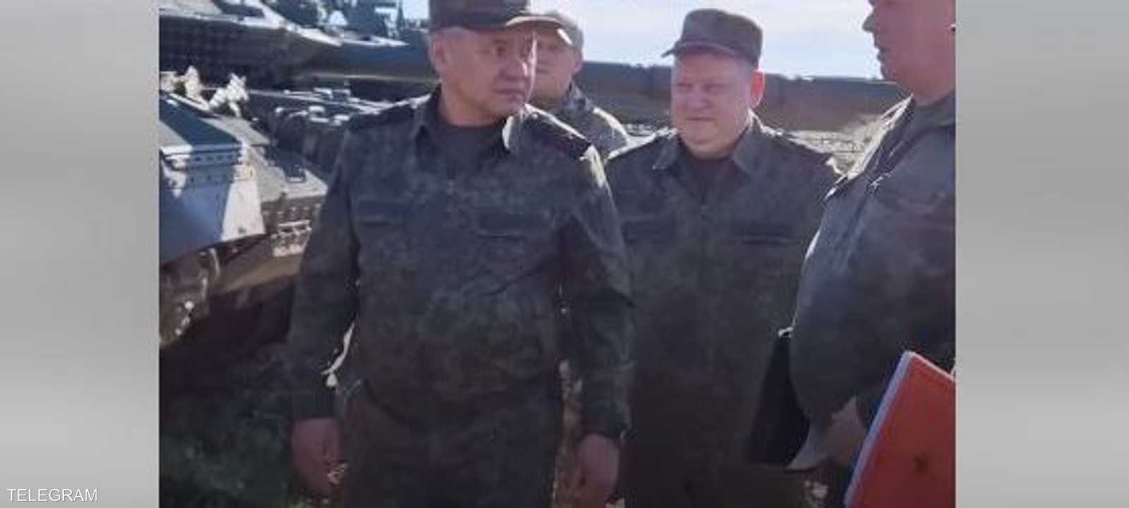 وزير الدفاع الروسي خلال تفقده للمنطقة الجنوبية