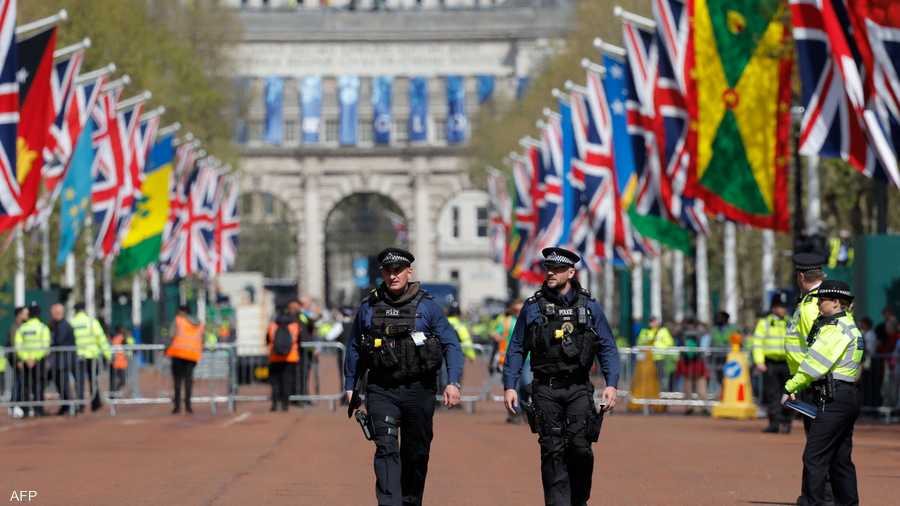 انتشار كثيف لقوات الأمن البريطانية