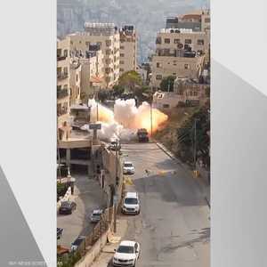 استهداف مركبة عسكرية إسرائيلية في نابلس