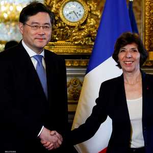 وزيرة الخارجية الفرنسية كاترين كولونا ونظيرها الصيني