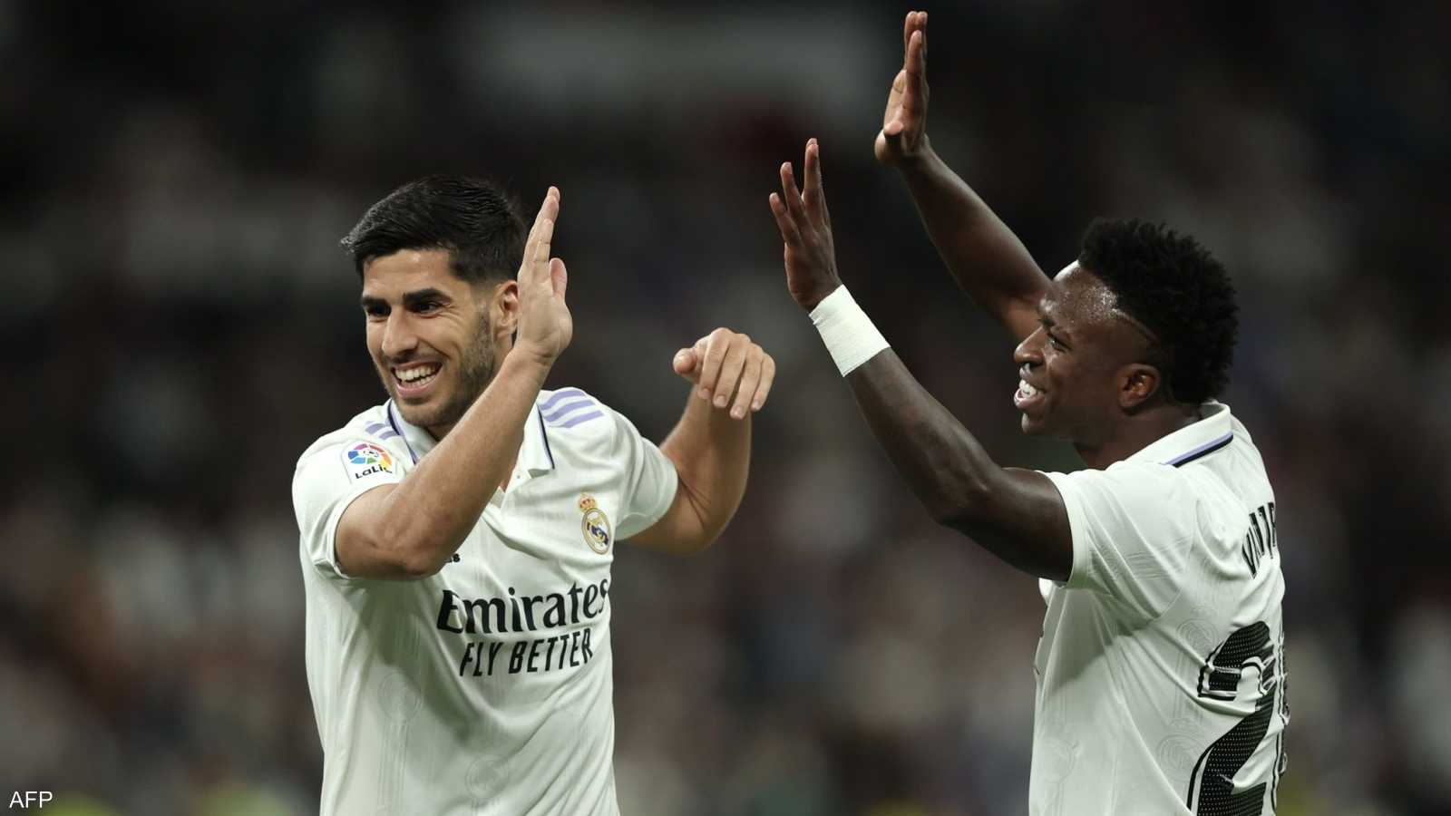 أسينسيو سجل هدف اللقاء الوحيد