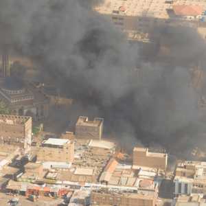 منظر من مناظر الحرب في أم درمان