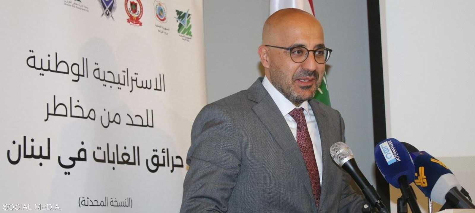 وزير البيئة اللبناني يطلق استراتيجية للحد من حرائق الغابات