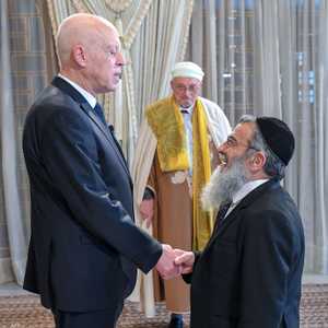 الرئيس التونسي يستقبل كبير حاخامات اليهود في البلاد