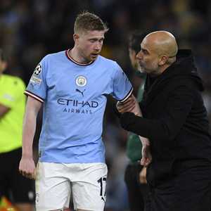 غوارديولا وكيفن دي بروين