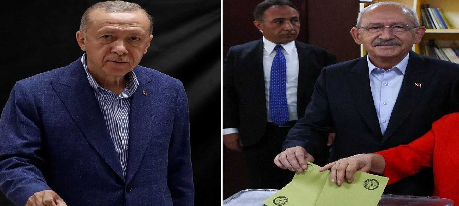 أردوغان وكليجدار أوغلو يصوتان في جولة الإعادة