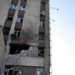آثار الهجمات الروسية الصاروخية على كييف