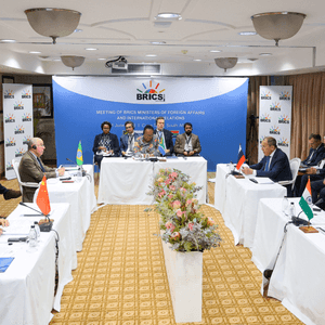جانب من اجتماع وزراء خارجية دول بريكس في جنوب أفريقيا