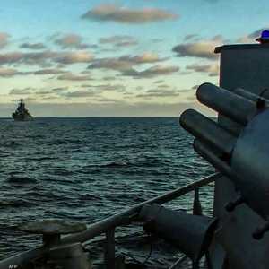 سفينة حربية تابعة للأسطول الروسي في سيباستوبول.. أرشيفية