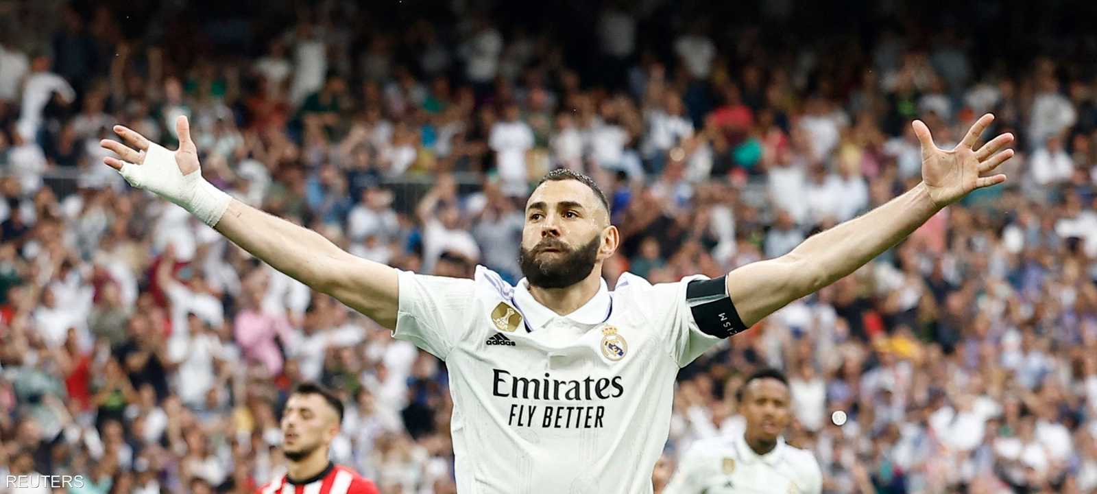 بنزيمة سجل في آخر مباراة له مع ريال مدريد