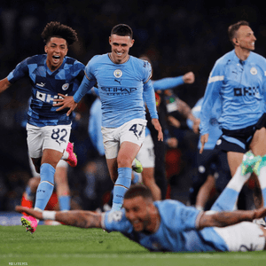 فرحة عارمة للاعبي سيتي بالفوز