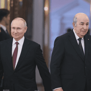 تبون خلال لقائه بوتين في موسكو