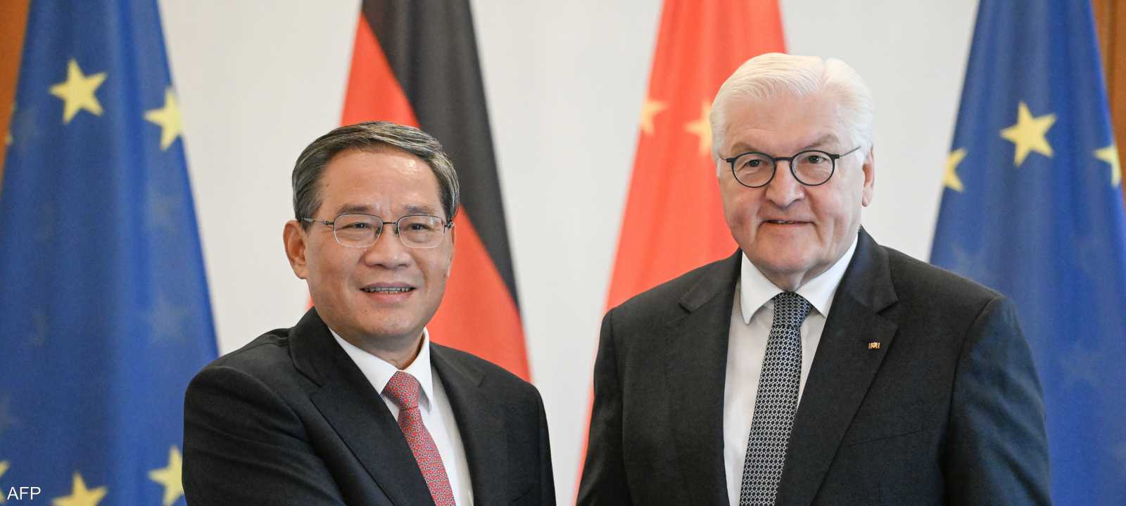 الرئيس الألماني ورئيس الوزراء الصيني