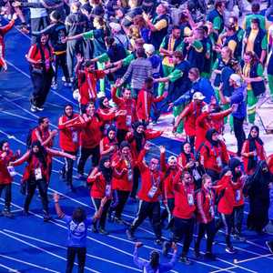 دخول الوفد الإماراتي في حفل الافتتاح