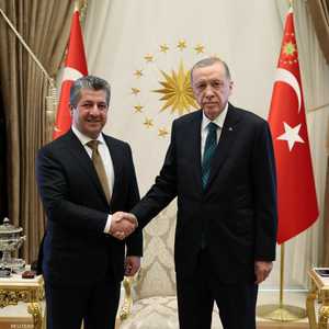 الرئيس التركي ورئيس وزراء حكومة كردستان العراق