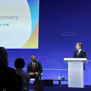 أنتوني بلينكن وزير خارجية أميركا بمؤتمر دعم أوكرانيا في لندن