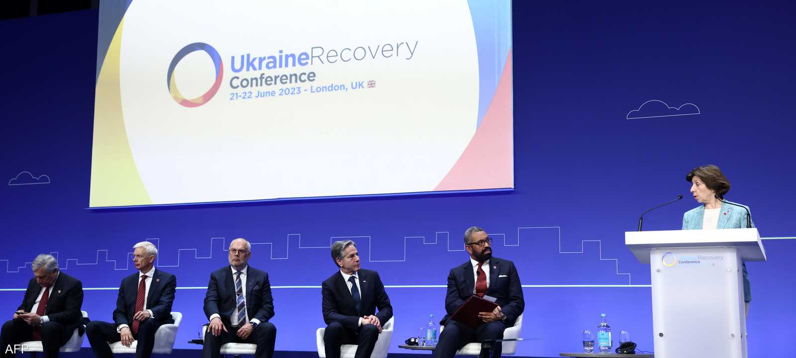 جانب من مؤتمر إعادة إعمار أوكرانيا