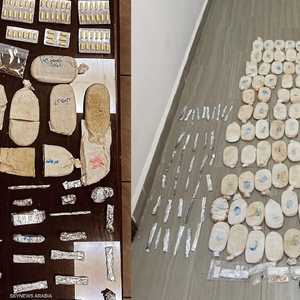 المخدرات التي تم ضبطها